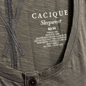 Cacique sleepwear/lounge dress. Size 22/24. Gray